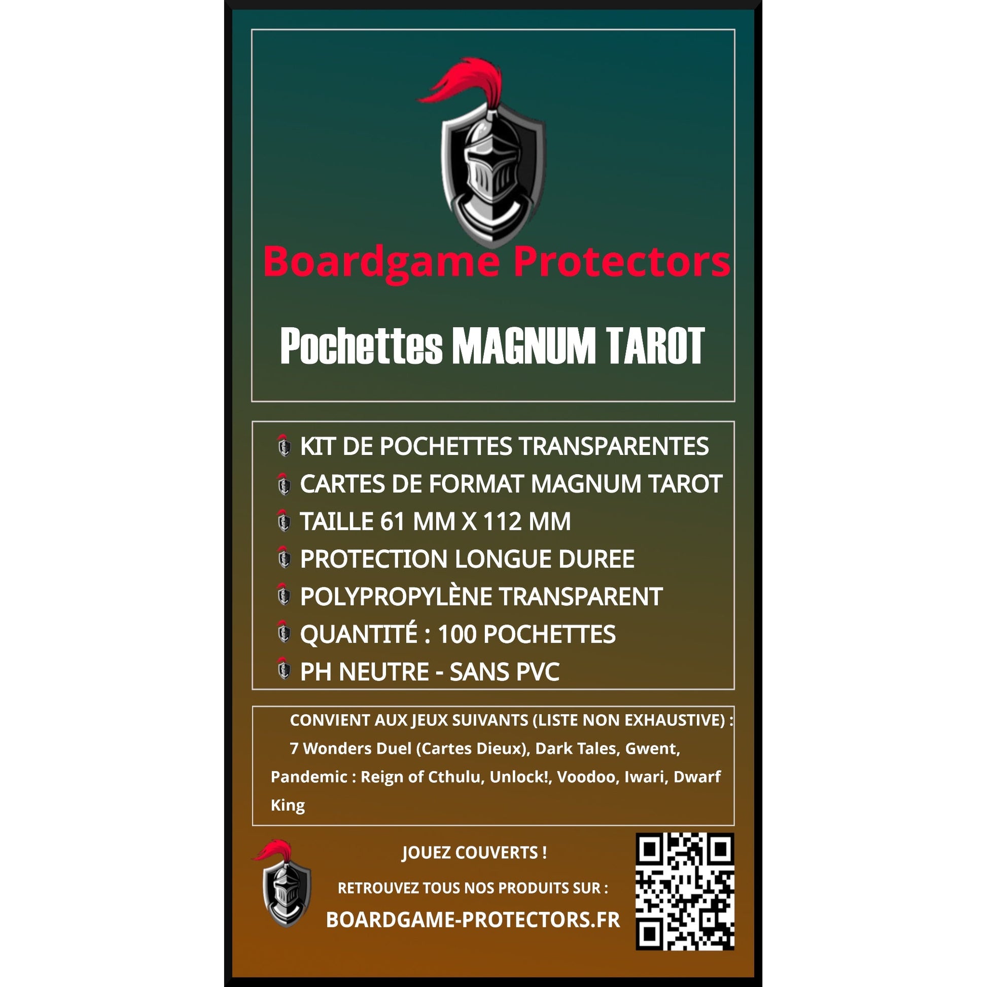 Kit de pochettes pour Courtisans Boardgame Protectors Kit de pochettes pour Courtisans Boardgame Protectors